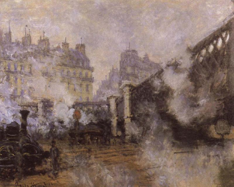 Claude Monet Le Pont de l-Europe oil painting picture